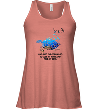 Load image into Gallery viewer, Into The Ocean I Go To Lose My Mind Turtle Lovers Gift Idea Women Racerback Tank