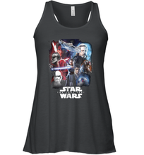 Load image into Gallery viewer, Star Wars Last Jedi Paint Portraits Collage Poster Women Racerback Tank