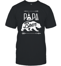 Load image into Gallery viewer, Papa Bear T shirt Fathers Day Family Matching Couple Men Men Cotton T-Shirt