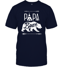 Load image into Gallery viewer, Papa Bear T shirt Fathers Day Family Matching Couple Men Men Cotton T-Shirt