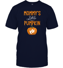 Load image into Gallery viewer, Womens Mommy's Little Pumpkin Baby Halloween Men Cotton T-Shirt