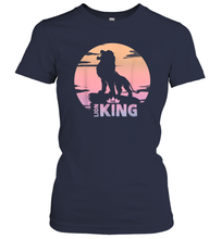Load image into Gallery viewer, Disney The Lion King Live Action Sunset Pride Rock Poster Women Cotton T-Shirt