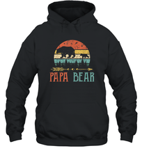 Load image into Gallery viewer, Papa bear T Shirt Vintage Daddy Wildling Father's Day Unisex Hooded Sweatshirt