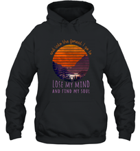 Load image into Gallery viewer, Into the Forest  I Lose My Mind  Hippie Lifestyle Clip Art Unisex Hooded Sweatshirt