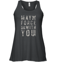 Load image into Gallery viewer, Star Wars May The Force Be With You Scrambled Women Racerback Tank