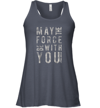 Load image into Gallery viewer, Star Wars May The Force Be With You Scrambled Women Racerback Tank