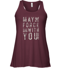 Load image into Gallery viewer, Star Wars May The Force Be With You Scrambled Women Racerback Tank