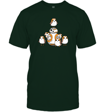 Load image into Gallery viewer, Star Wars Porgs Having Fun With BB 8 Portrait Men Cotton T-Shirt
