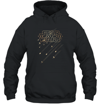 Load image into Gallery viewer, Star Wars Last Jedi Gold Platinum Rebel Fleet Logo Unisex Hooded Sweatshirt