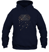 Load image into Gallery viewer, Star Wars Last Jedi Gold Platinum Rebel Fleet Logo Unisex Hooded Sweatshirt