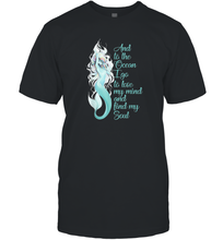 Load image into Gallery viewer, And To The Ocean I Go To Lose My Mind And Find My Soul Men Cotton T-Shirt