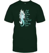 Load image into Gallery viewer, And To The Ocean I Go To Lose My Mind And Find My Soul Men Cotton T-Shirt