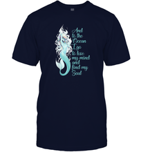 Load image into Gallery viewer, And To The Ocean I Go To Lose My Mind And Find My Soul Men Cotton T-Shirt