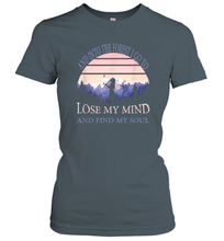 Load image into Gallery viewer, And into the forest I go to lose my mind and find my soul Tee Graphic Women Cotton T-Shirt