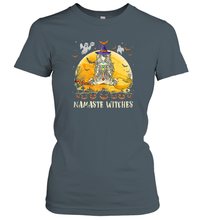 Load image into Gallery viewer, Womens Namaste Witches Love And Light Yoga Halloween Costume Gift Women Cotton T-Shirt