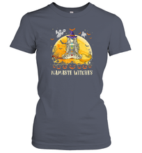 Load image into Gallery viewer, Womens Namaste Witches Love And Light Yoga Halloween Costume Gift Women Cotton T-Shirt