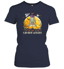 Load image into Gallery viewer, Womens Namaste Witches Love And Light Yoga Halloween Costume Gift Women Cotton T-Shirt