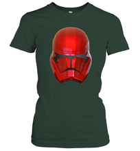 Load image into Gallery viewer, Star Wars Red Sith Trooper Helmet Head Shot Portrait Women Cotton T-Shirt