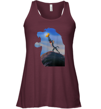 Load image into Gallery viewer, Disney Lion King Mufasa Silhouette Pride Rock Rafiki Simba Women Racerback Tank
