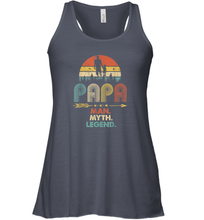 Load image into Gallery viewer, Papa Man Myth Legend T Shirt Vintage For Mens Dad Father Women Racerback Tank