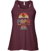 Load image into Gallery viewer, Papa Man Myth Legend T Shirt Vintage For Mens Dad Father Women Racerback Tank