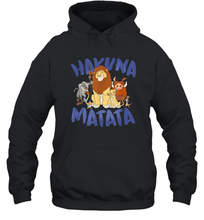Load image into Gallery viewer, Disney Lion King Classic Hakuna Matata Group Unisex Hooded Sweatshirt