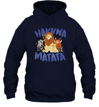 Load image into Gallery viewer, Disney Lion King Classic Hakuna Matata Group Unisex Hooded Sweatshirt