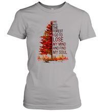 Load image into Gallery viewer, Into The Forest I Go, To Lose My Mind And Find My Soul Women Cotton T-Shirt