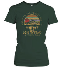Load image into Gallery viewer, Womens Into The Forest I Go To Lose My Mind Find My Soul Women Cotton T-Shirt