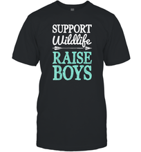 Load image into Gallery viewer, Support Wildlife Raise Boys T shirt Mom Dad Mother Parents Men Cotton T-Shirt