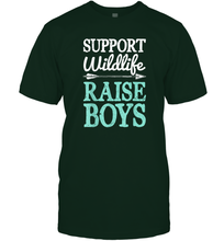 Load image into Gallery viewer, Support Wildlife Raise Boys T shirt Mom Dad Mother Parents Men Cotton T-Shirt
