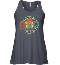 Load image into Gallery viewer, Dad The Man The Myth The Legend T Shirt Vintage Papa Women Racerback Tank