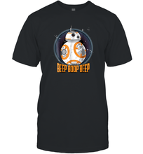 Load image into Gallery viewer, Star Wars BB 8 Beep Quote Circle Design Graphic Men Cotton T-Shirt