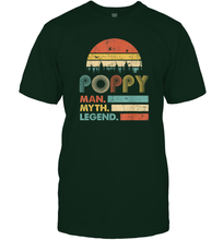 Load image into Gallery viewer, Poppy The Man The Myth The Legend T Shirt Grandpa Graphic Men Cotton T-Shirt
