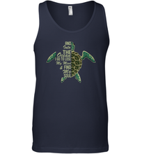 Load image into Gallery viewer, And Into The Ocean I Go To Lose My Mind And Find My Soul Tee Men Cotton Tank Top