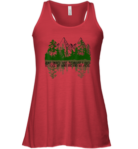 And Into The Forest I Go To Lose My Mind And Find My Soul Women Racerback Tank