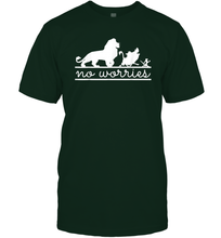 Load image into Gallery viewer, Disney Lion King No Worries Silhouette Trio Men Cotton T-Shirt