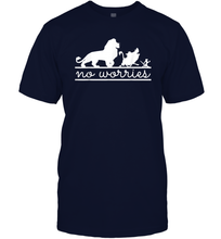 Load image into Gallery viewer, Disney Lion King No Worries Silhouette Trio Men Cotton T-Shirt