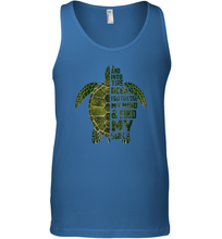 Load image into Gallery viewer, And into the ocean i go to lose my mind and find my soul tees Men Cotton Tank Top