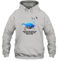 Load image into Gallery viewer, Into The Ocean I Go To Lose My Mind Turtle Lovers Gift Idea Unisex Hooded Sweatshirt