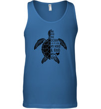 Load image into Gallery viewer, Funny Love Ocean Tee Shirt Turtle Gifts Men Cotton Tank Top