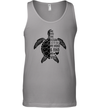 Load image into Gallery viewer, Funny Love Ocean Tee Shirt Turtle Gifts Men Cotton Tank Top