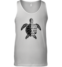 Load image into Gallery viewer, Funny Love Ocean Tee Shirt Turtle Gifts Men Cotton Tank Top