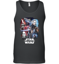 Load image into Gallery viewer, Star Wars Last Jedi Paint Portraits Collage Poster Men Cotton Tank Top