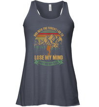Load image into Gallery viewer, And into the forest i go hiking to lose my mind Women Racerback Tank