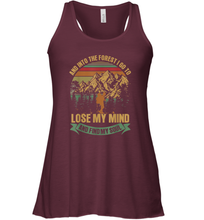 Load image into Gallery viewer, And into the forest i go hiking to lose my mind Women Racerback Tank