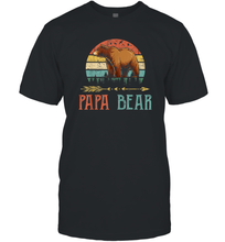 Load image into Gallery viewer, Papa bear T Shirt Vintage Daddy Wildling Father's Day Dad Men Cotton T-Shirt