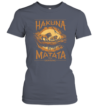 Load image into Gallery viewer, Disney The Lion King Live Action Hakuna Matata Sunset Poster Women Cotton T-Shirt