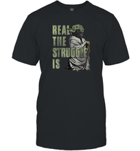 Load image into Gallery viewer, Star Wars Yoda Real The Struggle Is Graphic Men Cotton T-Shirt
