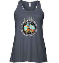Load image into Gallery viewer, Lose Your Mind Find Your Soul Hippie Earth Forest Women Racerback Tank